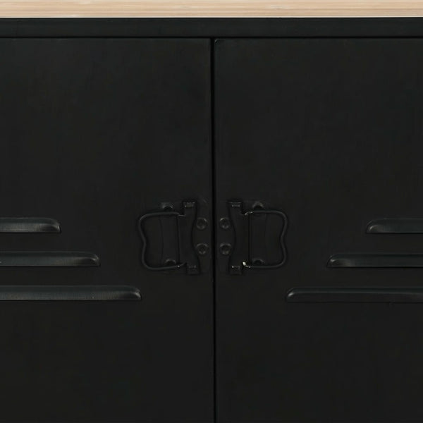 Bücherregal Massivholz Tanne und Stahl 80x32,5x180 cm