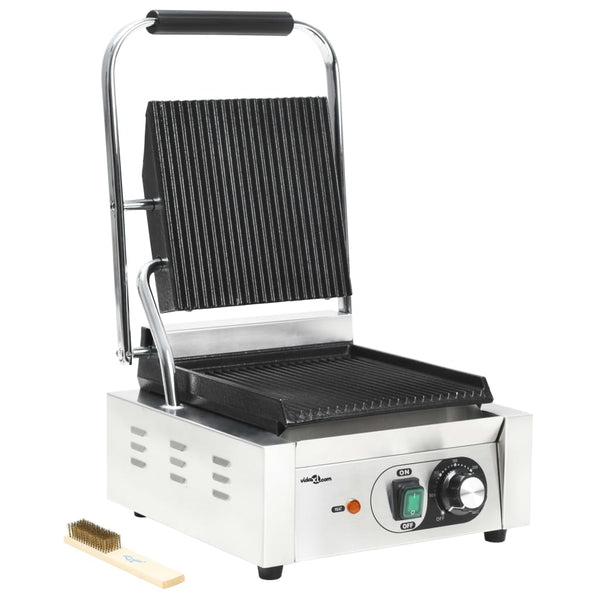 Gerillter Panini Grill Edelstahl 1800W