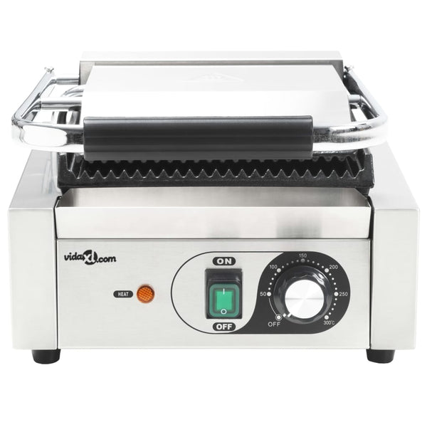 Gerillter Panini Grill Edelstahl 1800W