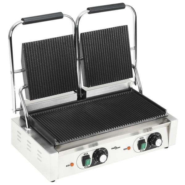 Doppelter gerillter Panini Grill 3600W