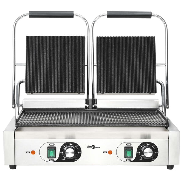 Doppelter gerillter Panini Grill 3600W