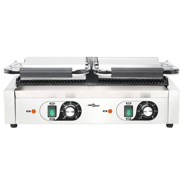 Doppelter gerillter Panini Grill 3600W