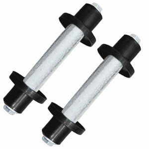 Schubkarrenräder 2 Stk. mit Achsen Massives PU 4,00 - 8 390 mm