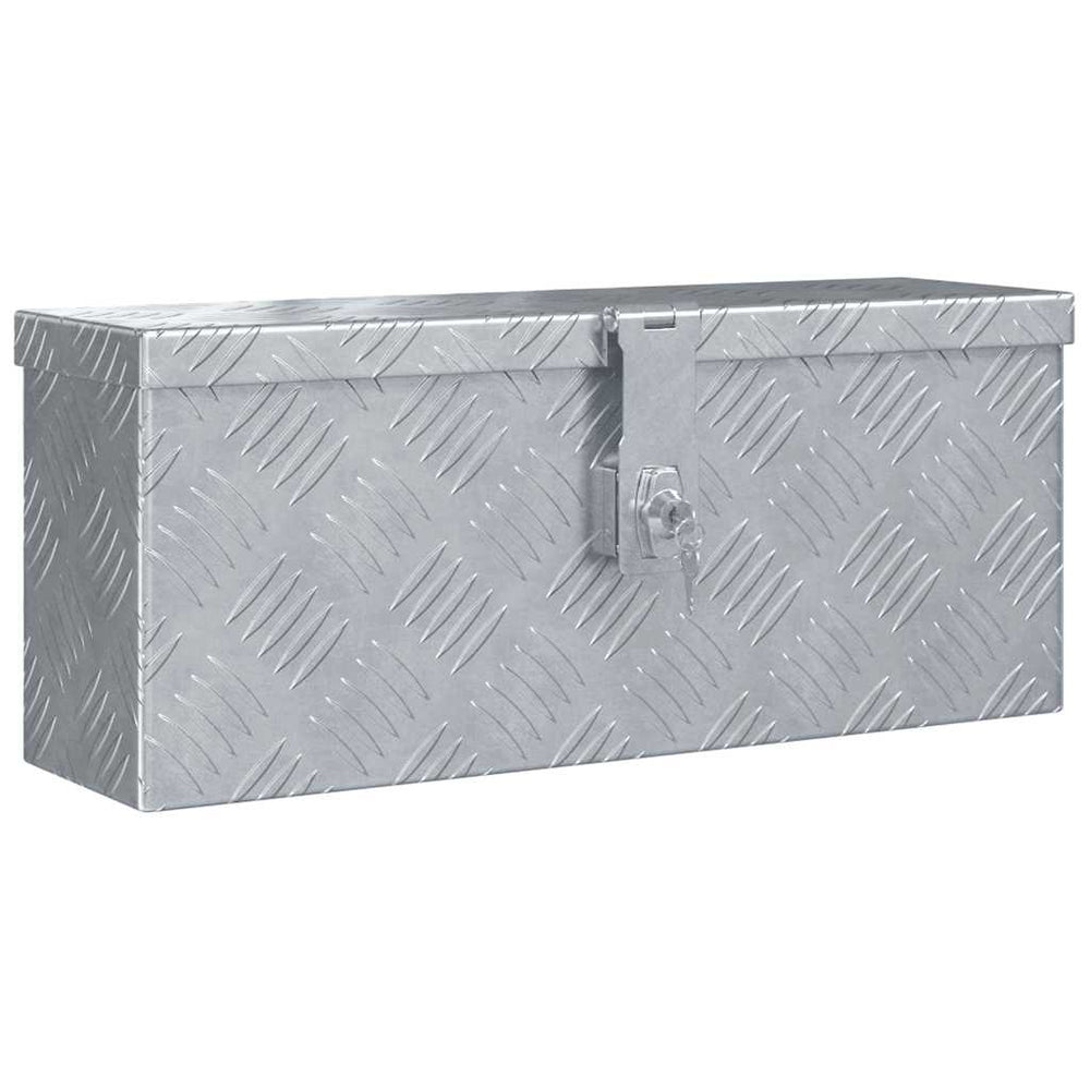 Aluminiumkiste 48,5 x 14 x 20 cm Silbern