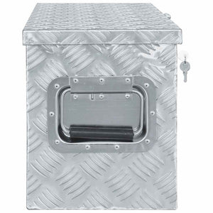 Aluminiumkiste 61,5 x 26,5 x 30 cm Silbern