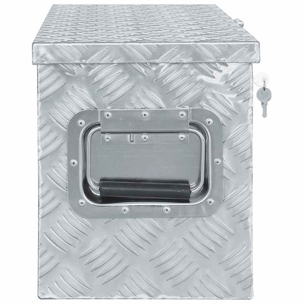 Aluminiumkiste 61,5 x 26,5 x 30 cm Silbern