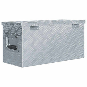 Aluminiumkiste 61,5 x 26,5 x 30 cm Silbern