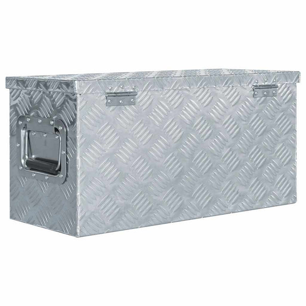 Aluminiumkiste 61,5 x 26,5 x 30 cm Silbern