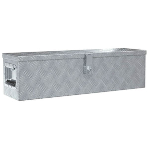 Aluminiumkiste 80,5×22×22 cm Silbern