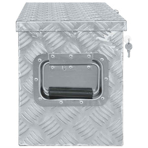 Aluminiumkiste 80,5×22×22 cm Silbern