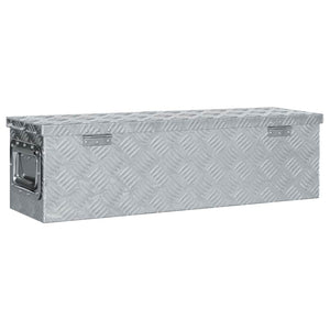 Aluminiumkiste 80,5×22×22 cm Silbern