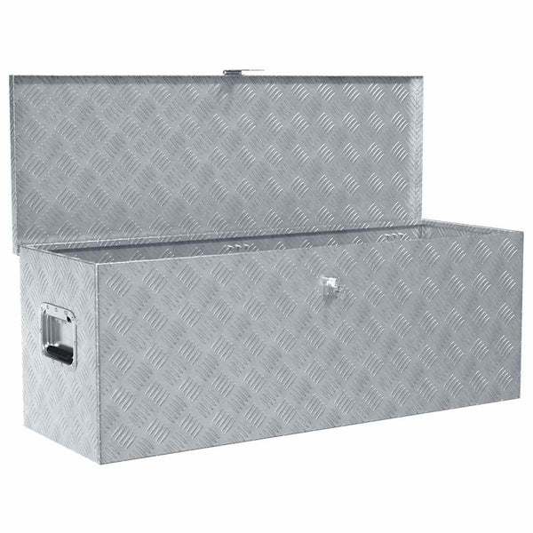 Aluminiumkiste 110,5×38,5×40 cm Silbern