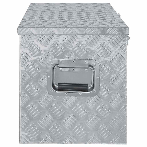 Aluminiumkiste 110,5×38,5×40 cm Silbern