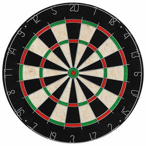 Sisal Dartboard Set mit Stahlspitzen