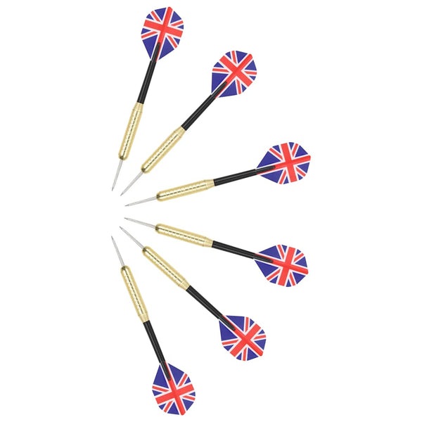 Sisal Dartboard Set mit Stahlspitzen