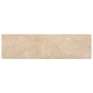 Waschbecken 45x30x12 cm Marmor Hochglanz-Creme