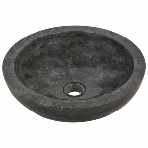vidaXL Lavabo 40x12 cm Marbre Noir