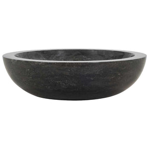 vidaXL Lavabo 40x12 cm Marbre Noir