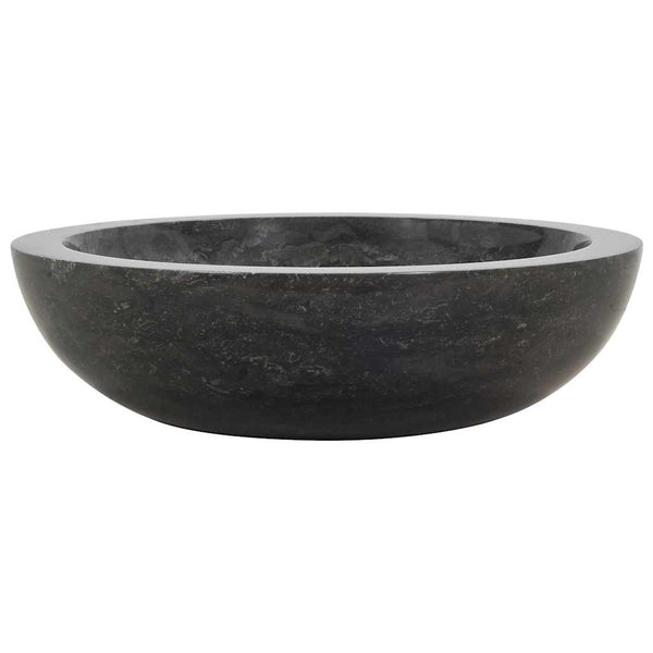 vidaXL Lavabo 40x12 cm Marbre Noir