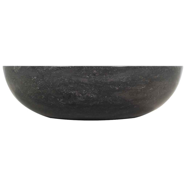 vidaXL Lavabo 40x12 cm Marbre Noir