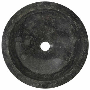 vidaXL Lavabo 40x12 cm Marbre Noir