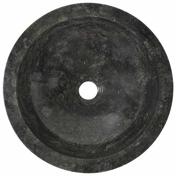 vidaXL Lavabo 40x12 cm Marbre Noir