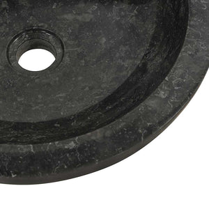 vidaXL Lavabo 40x12 cm Marbre Noir
