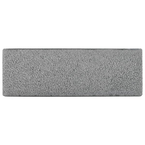 Waschbecken 45x30x15 cm Flussstein Schwarz