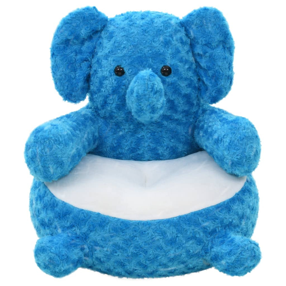 Blauer Elefant Plüschtier