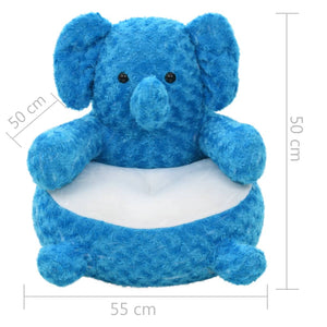 Blauer Elefant Plüschtier