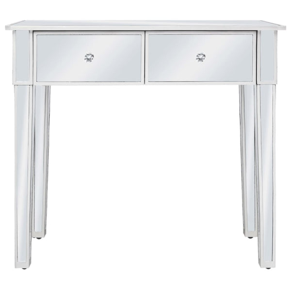 Verspiegelter Schminktisch mit Hocker MDF und Glas