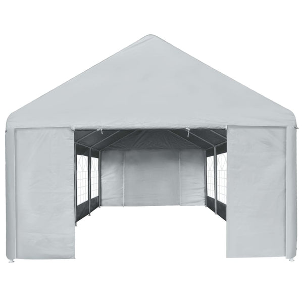 Partyzelt PE 4x8 m Grau