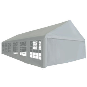 vidaXL Tente de réception PE 6x12 m Gris