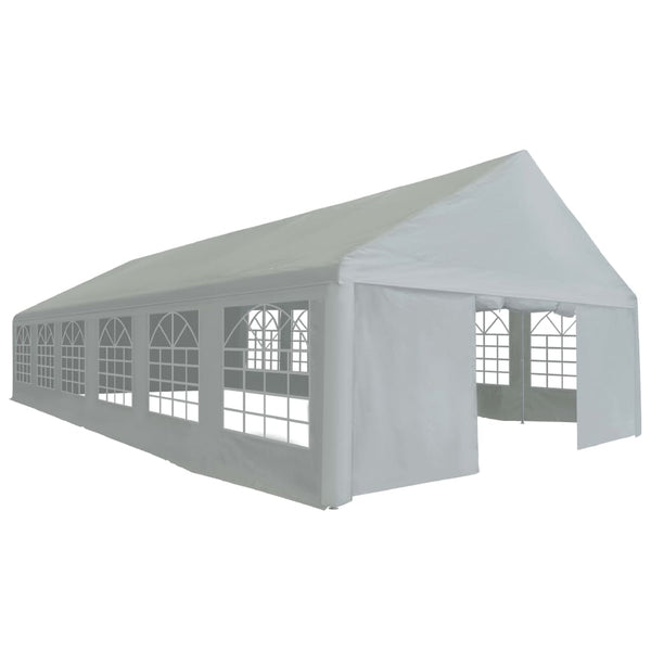 vidaXL Tente de réception PE 6x12 m Gris