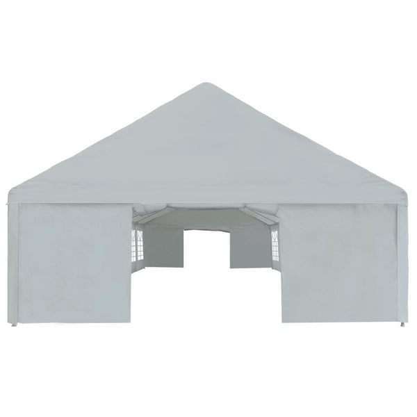 vidaXL Tente de réception PE 6x12 m Gris