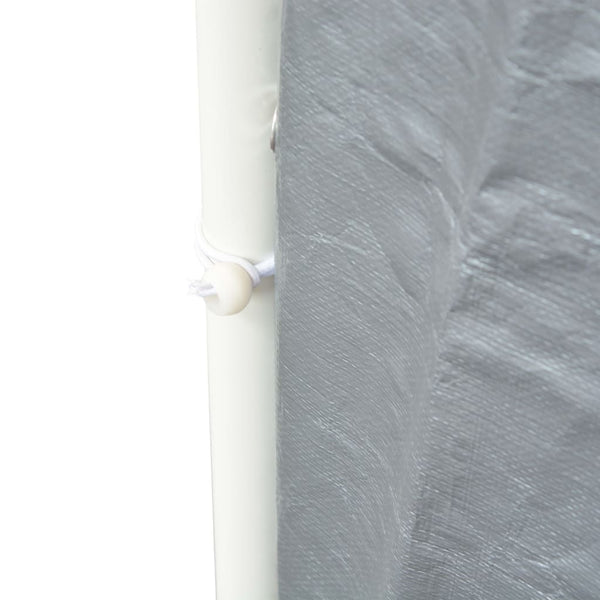 vidaXL Tente de réception PE 6x12 m Gris