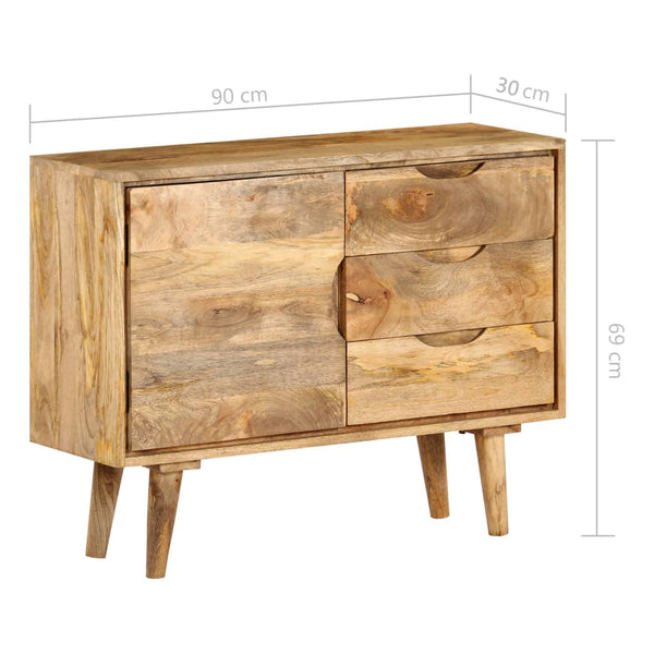 Sideboard Massivholz Mango 90x30x69 cm