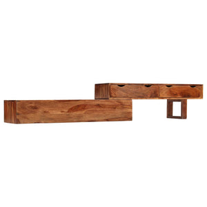 TV-Schrank 200×30×35 cm Massivholz Akazie