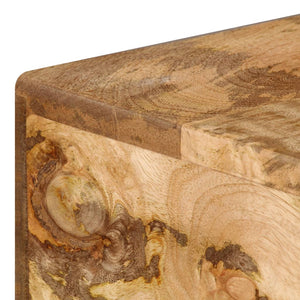 vidaXL Bureau avec tiroirs Bois de manguier massif 110x50x76 cm