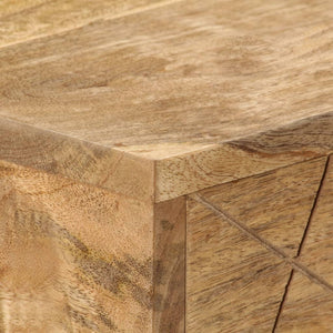 vidaXL Bureau avec tiroirs Bois de manguier massif 110x50x76 cm