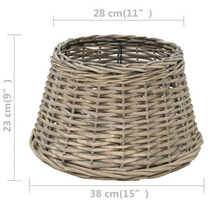 Lampenschirm Korbweide 38 x 23 cm Natur