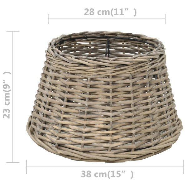 Lampenschirm Korbweide 38 x 23 cm Natur