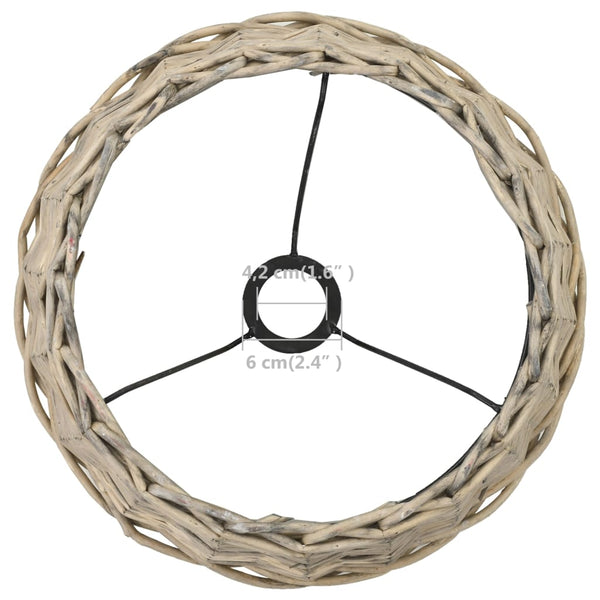 Lampenschirm Korbweide 38 x 23 cm Natur