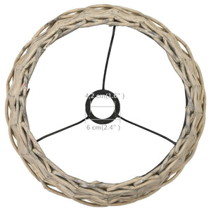Lampenschirm Korbweide 38 x 23 cm Natur