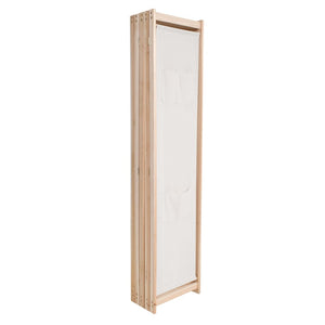 vidaXL Paravent crème 5 panneaux 200 x 170 x 4 cm Tissu