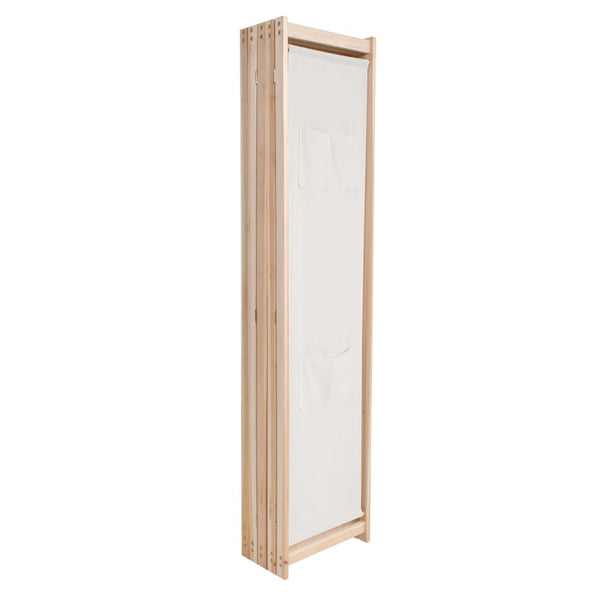 vidaXL Paravent crème 5 panneaux 200 x 170 x 4 cm Tissu