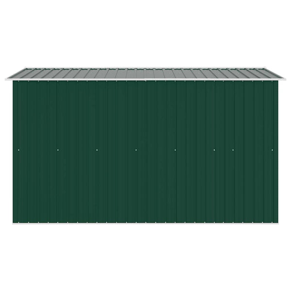 Gerätehaus 257x298x178 cm Metall Grün