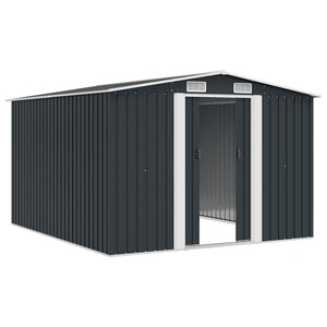 Gerätehaus 257x298x178 cm Metall Anthrazit