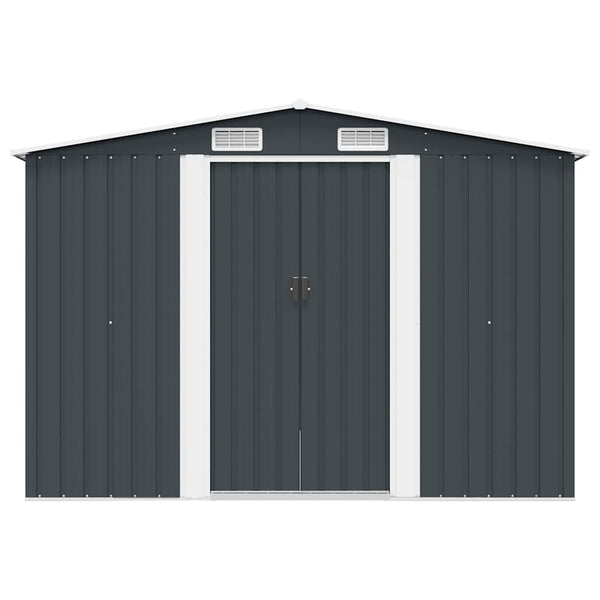 Gerätehaus 257x298x178 cm Metall Anthrazit