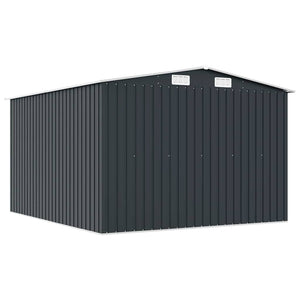 Gerätehaus 257x298x178 cm Metall Anthrazit